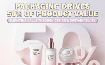 PACKAGING DRIVES 50% OF PRODUCT VALUE