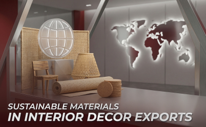 SUSTAINABLE MATERIALS IN INTERIOR DECOR EXPORTS