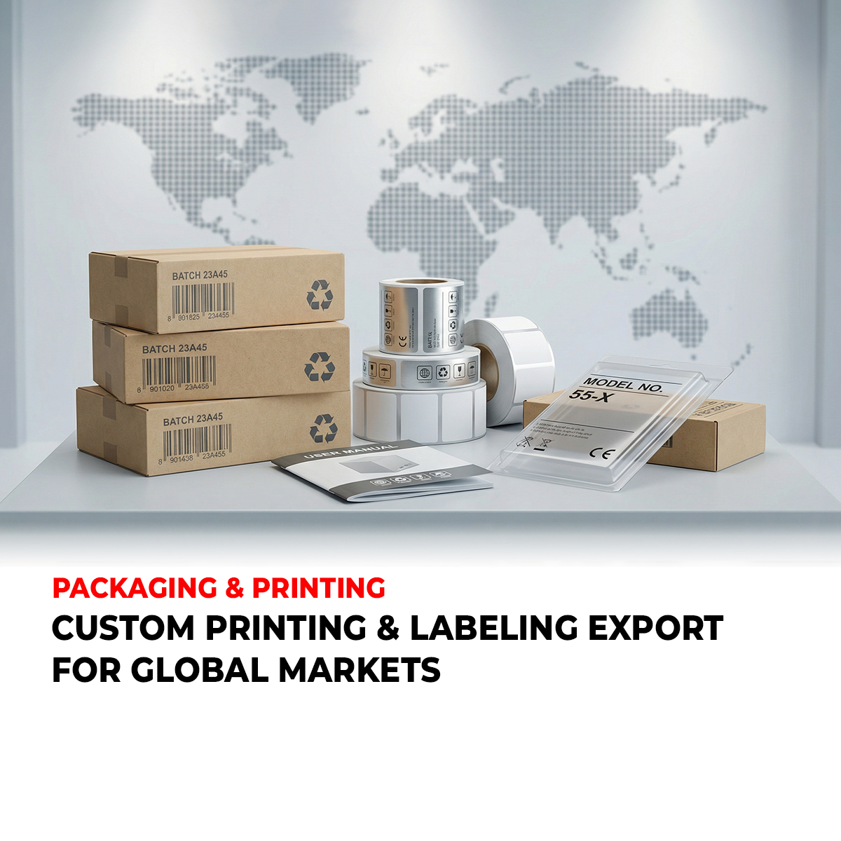 Custom Printing & Labeling Export | Global Packaging & Branding