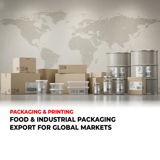 FOOD & INDUSTRIAL PACKAGING EXPORT FOR GLOBAL MARKETS